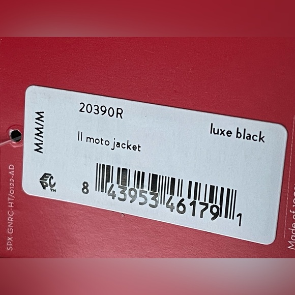 Spanx Women Moto Jacket Size Medium Faux Zip Front Luxe Black NEW - Picture 9 of 9